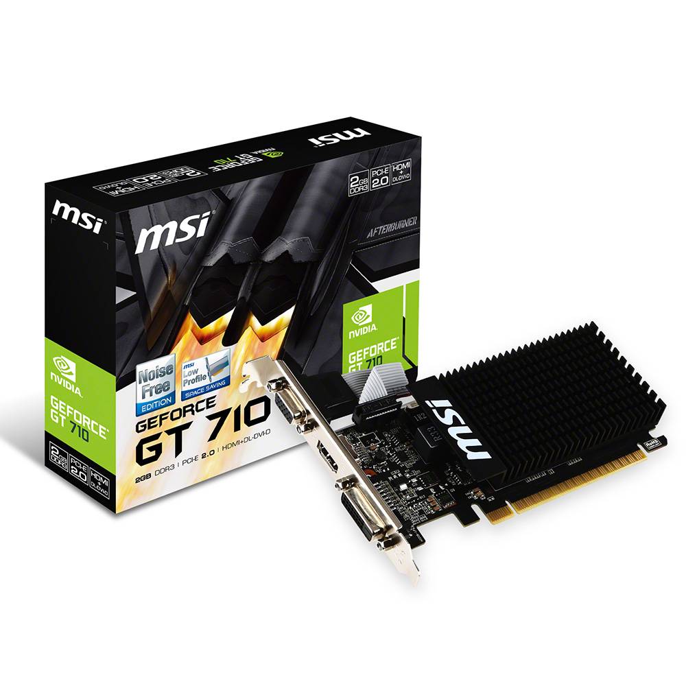 Gt710 Tarjeta De Video Msi 2gb Placa Gráfica MSI GT 710 2GD3H LP