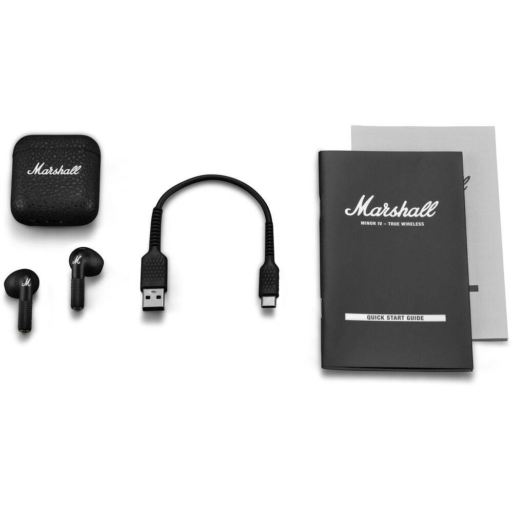 Earbuds Marshall Minor IV True Wireless Stereo Pretos | PCDIGA