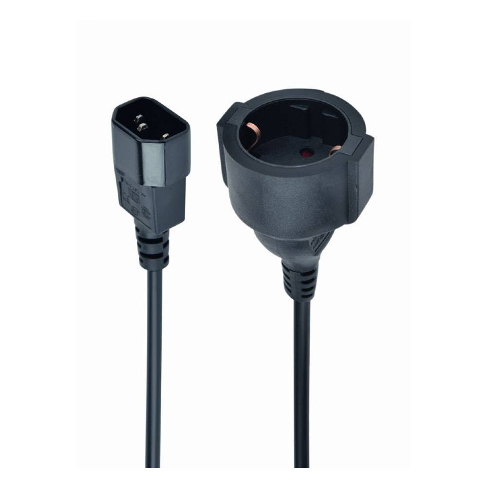 Adaptador de Alimentação Gembird C14 Macho para Schuko Fêmea