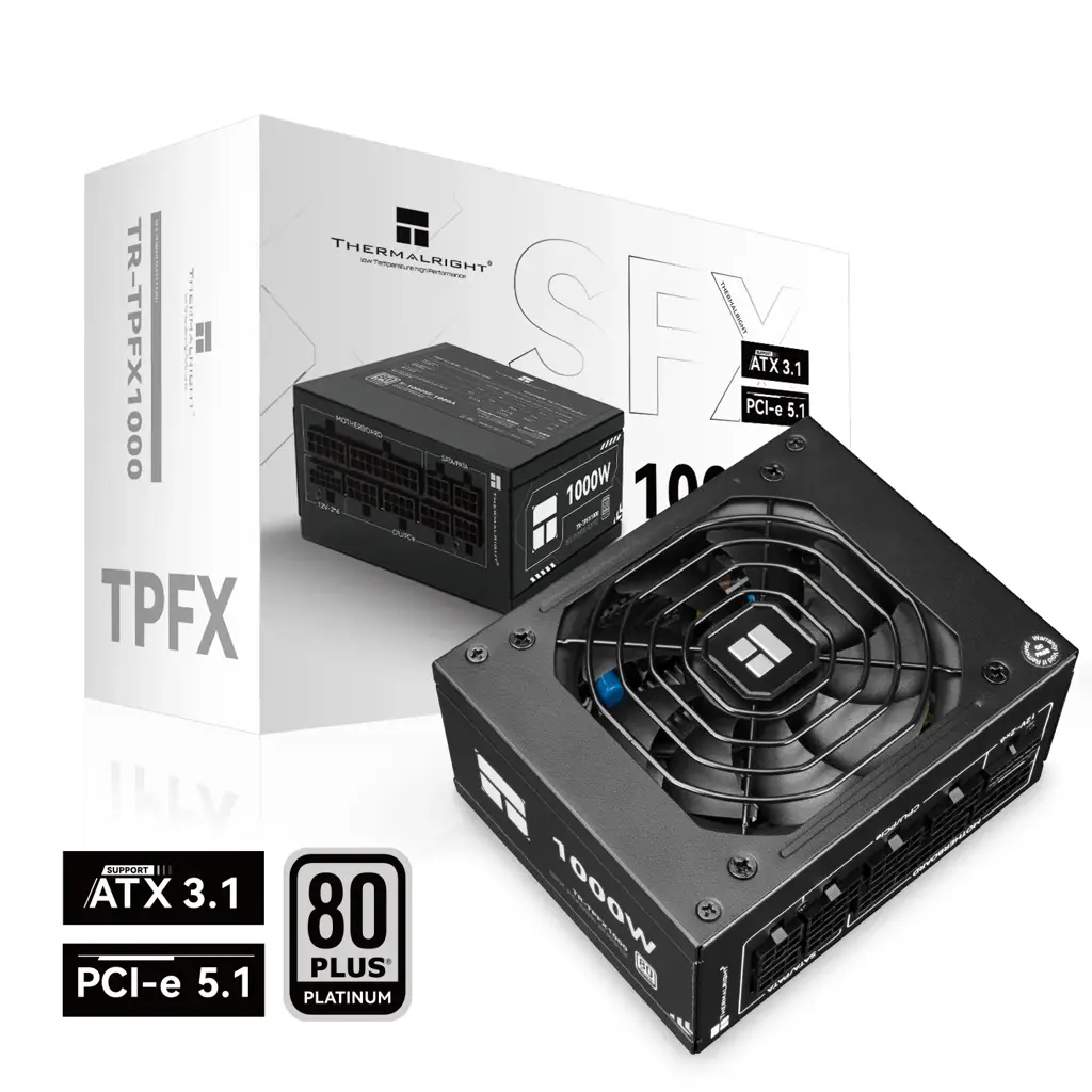 Fonte de Alimentação SFX Thermalright TPFX-1000 1000W ATX 3.1/PCIe