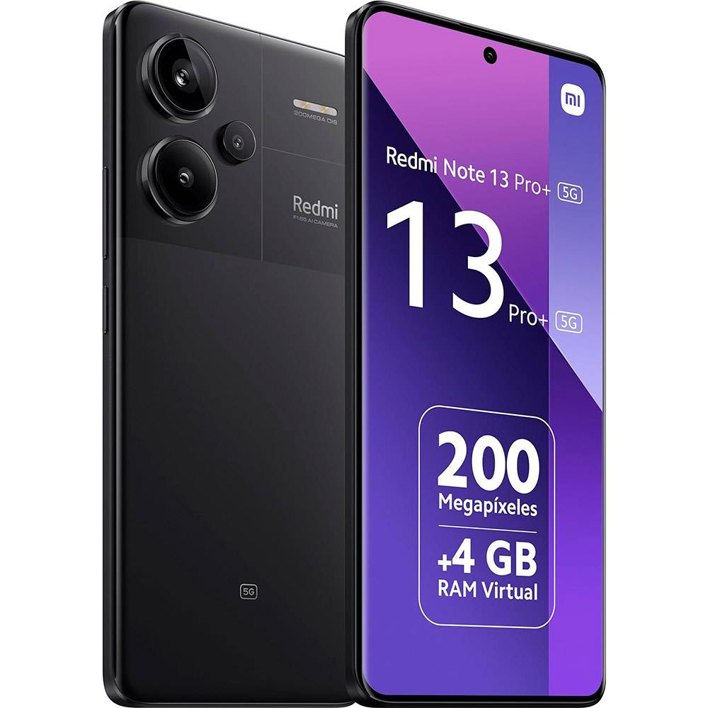 SmartphoneXiaomiRedmiNote13Pro+5G6.678GB/256GBDualSIMMidnightBlack