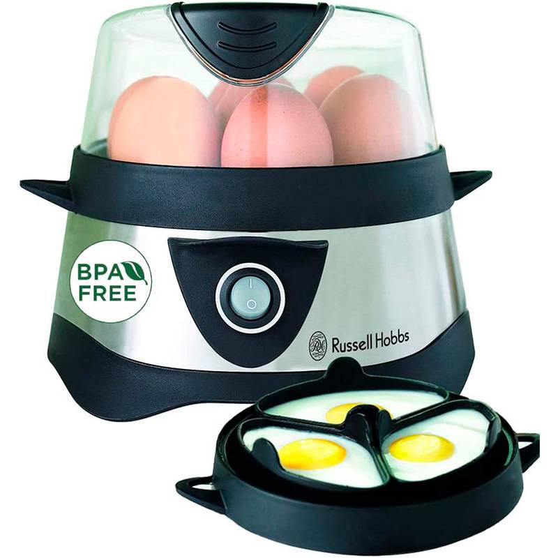Máquina de Cozer Ovos Russell Hobbs 14048-56 Egg Cooker 365W Inox/Preto