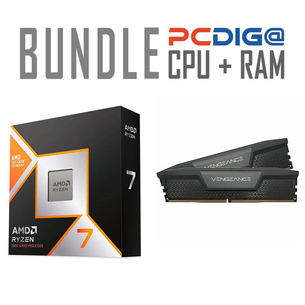 Processador AMD Ryzen 7 9800X3D + Memória RAM UDIMM Corsair
