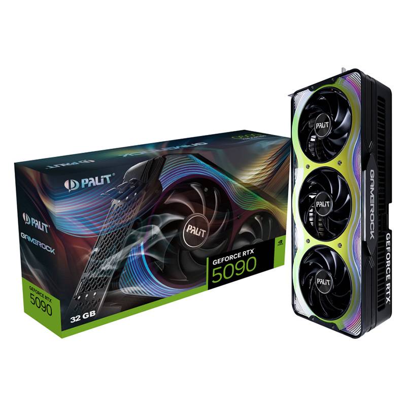 Placa Gráfica Palit NVIDIA GeForce RTX 5090 Blackwell GameRock 32GB GDDR7 DLSS4