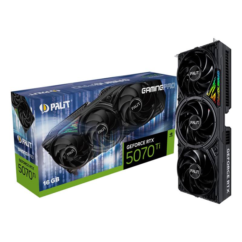 Placa Gráfica Palit NVIDIA GeForce RTX 5070 Ti Blackwell GamingPro 16GB GDDR7 DLSS4
