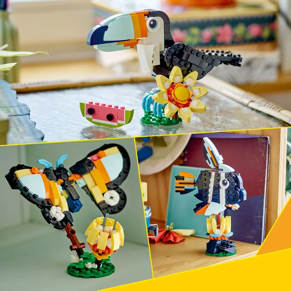 LEGO Creator 3-in-1: Animais Selvagens: Tucano Tropical | Idades 7