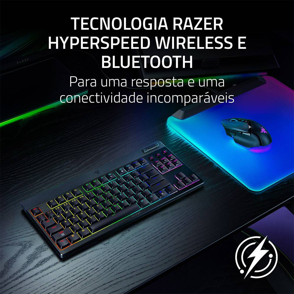 Teclado Mecânico Razer BlackWidow V4 Low-profile Tenkeyless