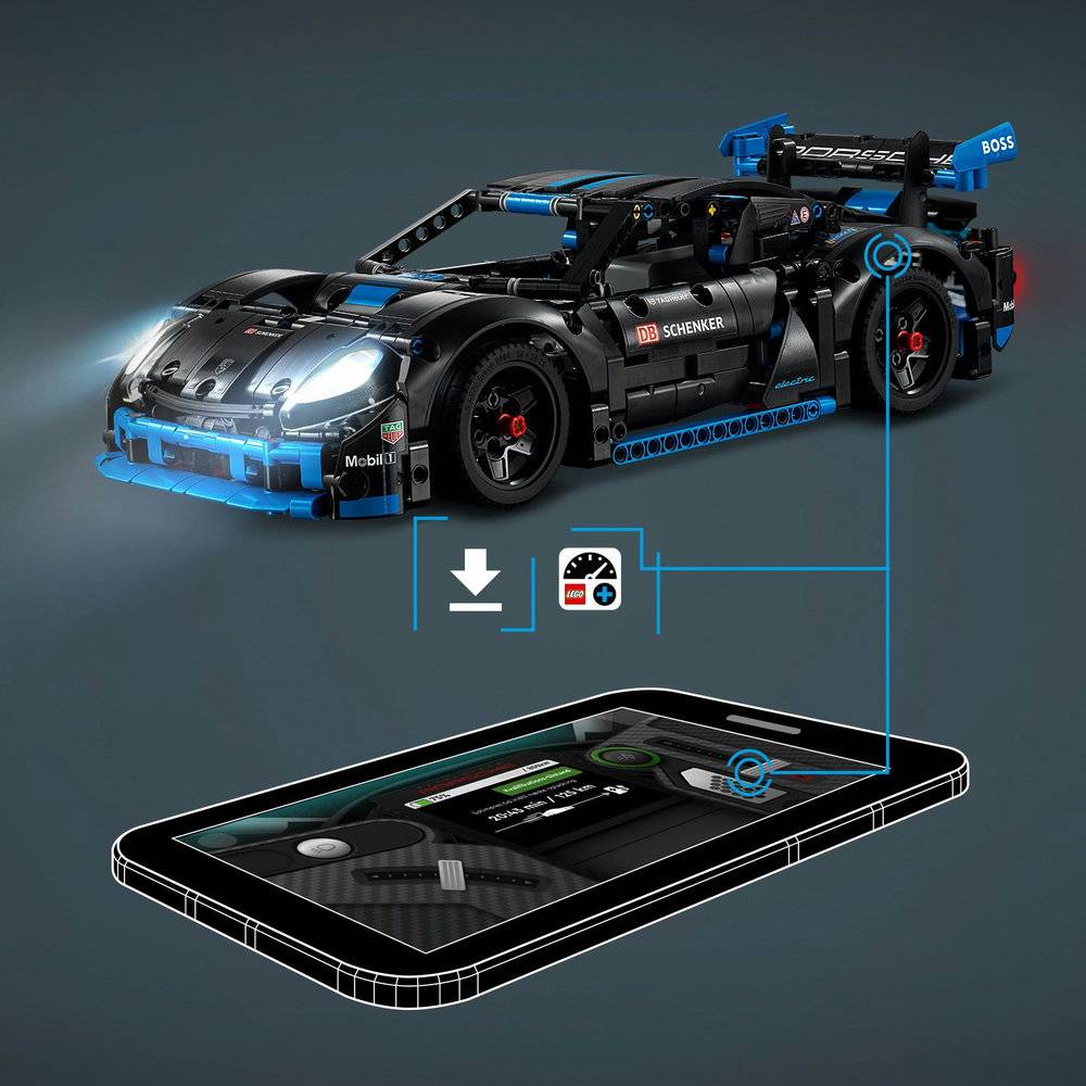 LEGO Technic: Carro de Corrida Porsche GT4 e-Performance | Idades