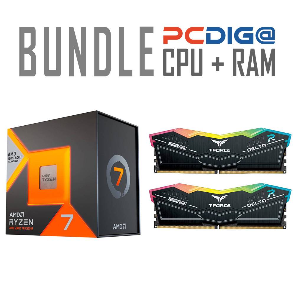 Processador AMD Ryzen 7 7800X3D + Memória RAM UDIMM TEAMGROUP T