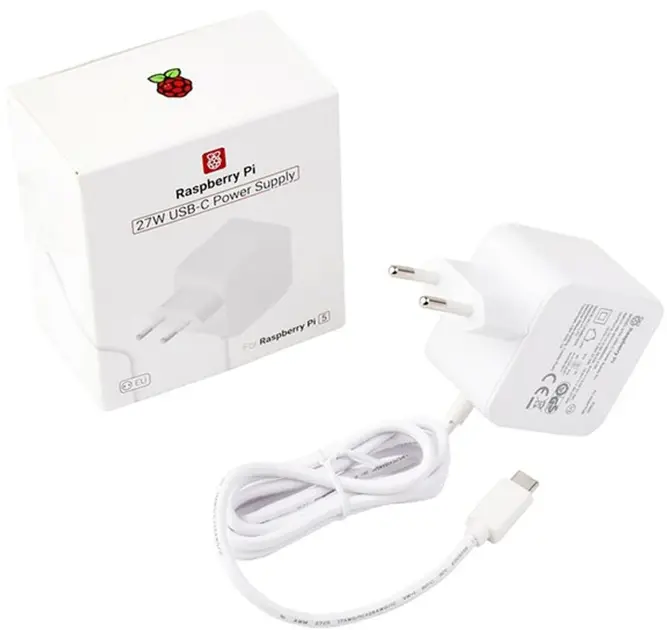 Adaptador de Alimentação Oficial Raspberry Pi USB-C PD (240VAC-5.1VDC ...