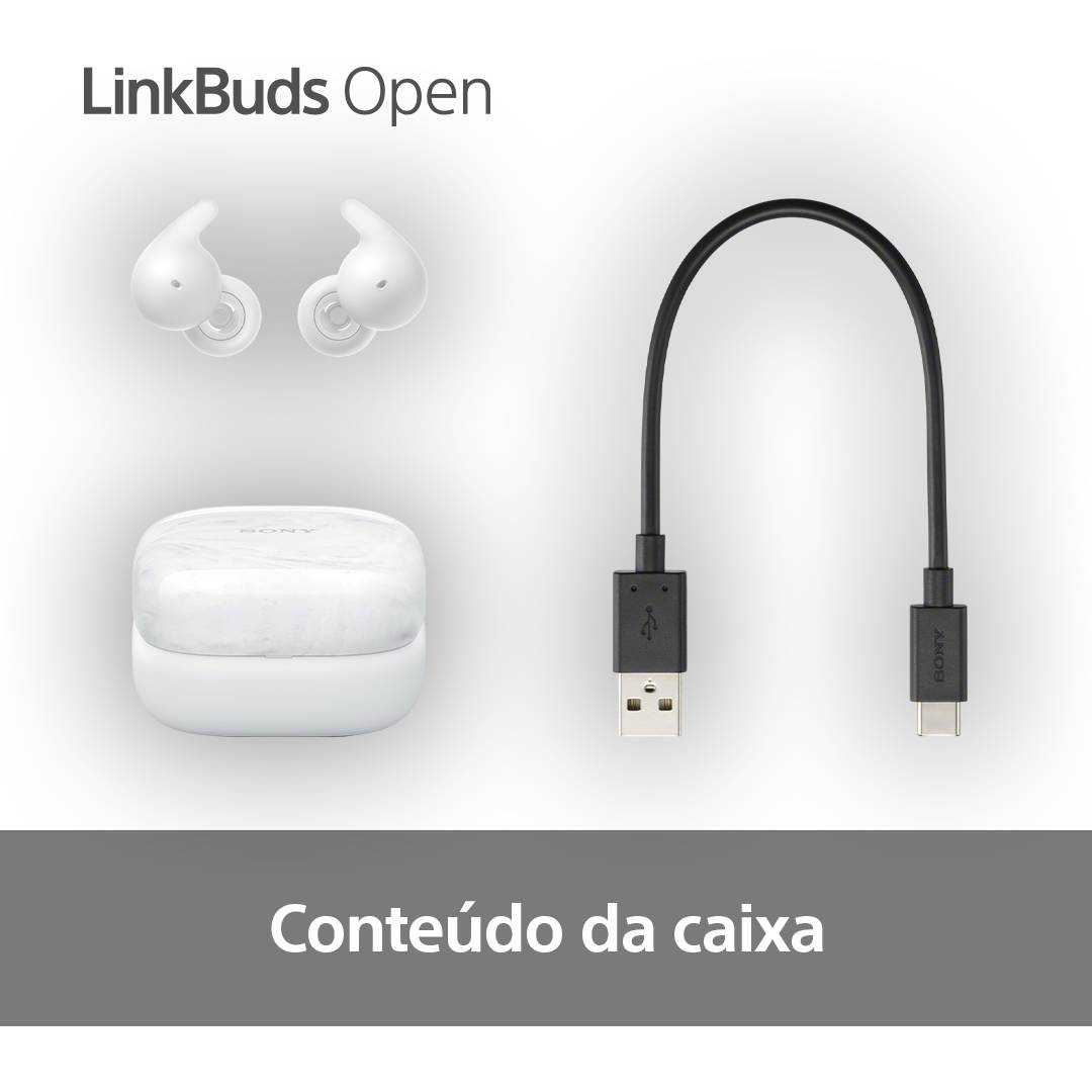 Auriculares Sony LinkBuds Open WF-L910W True Wireless Branco | PCDIGA