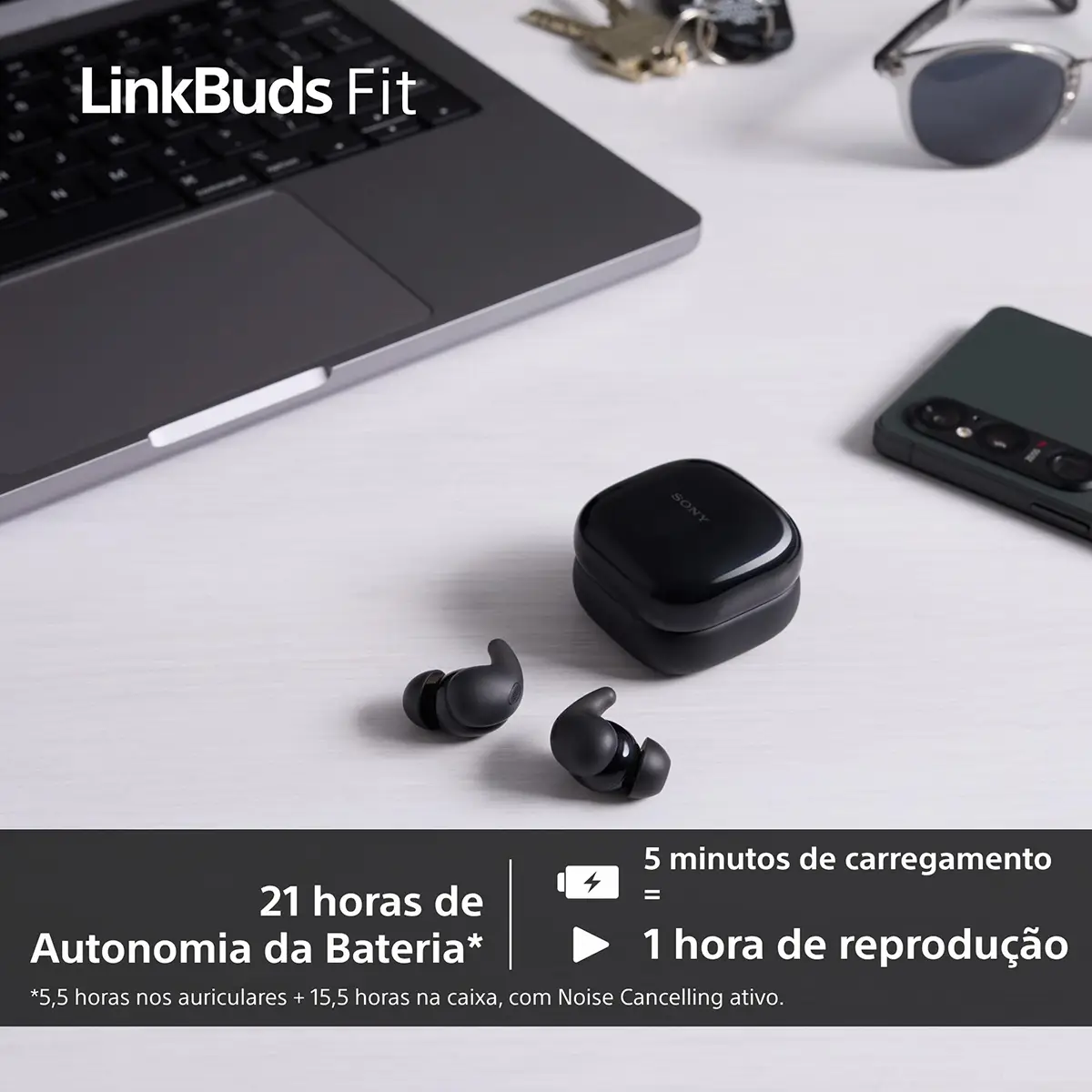 Auriculares Sony LinkBuds Fit WF-LS910NB Noise Cancelling True