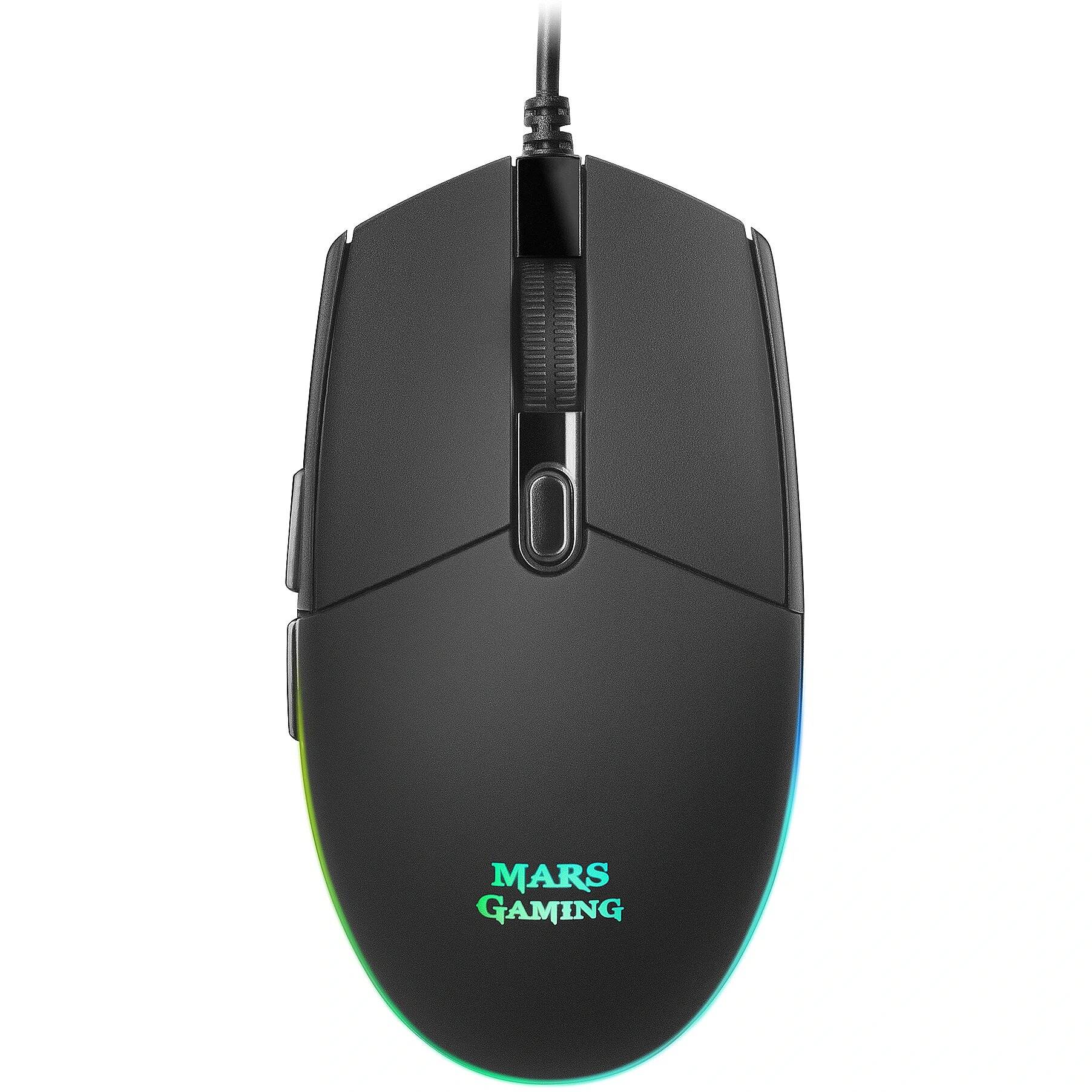 Rato Óptico Mars Gaming MMG RGB Flow 3200DPI Preto | PCDIGA