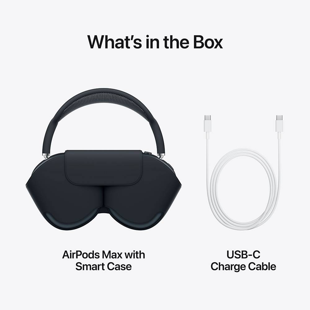 AirPods Max USB-C ミッドナイト AppleCare+ Headphones Apple AirPods Max USB-C Meia-Noite | PCDIGA