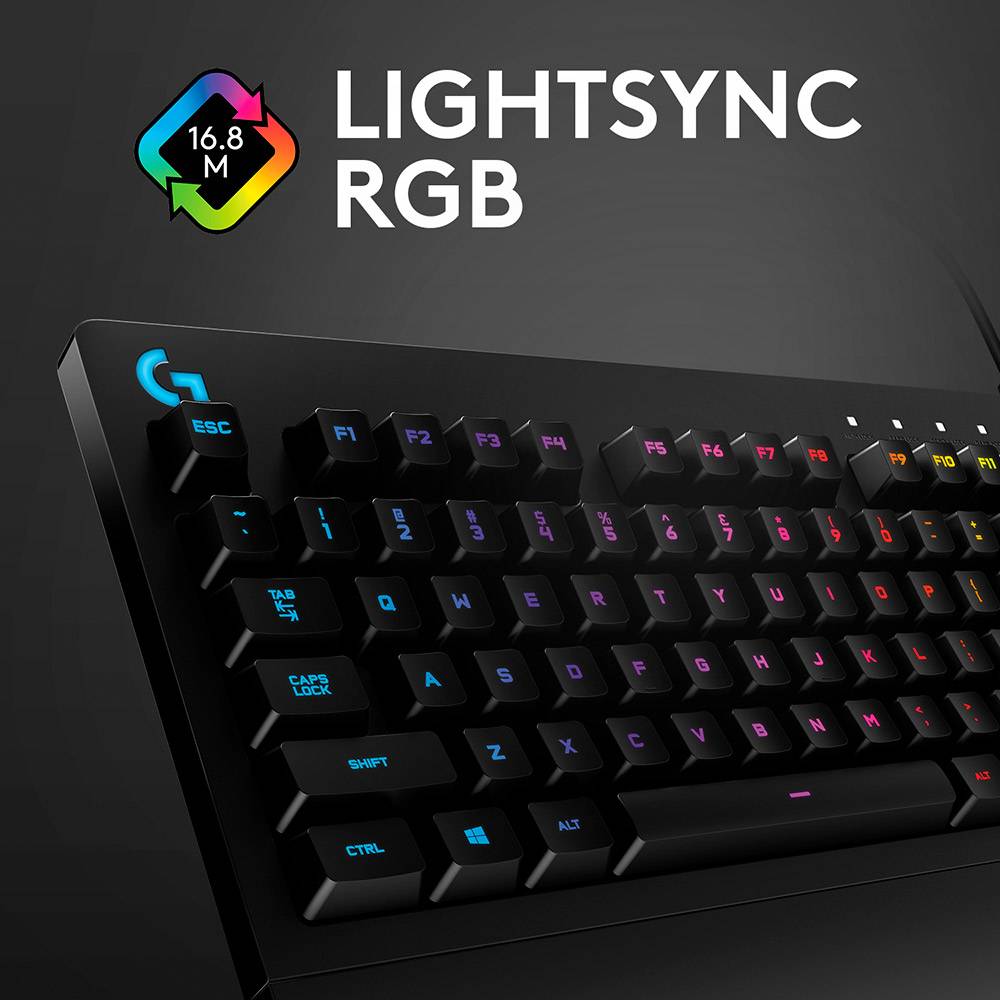 Teclado Logitech G213 Prodigy Gaming RGB LIGHTSYNC PT Preto PCDIGA