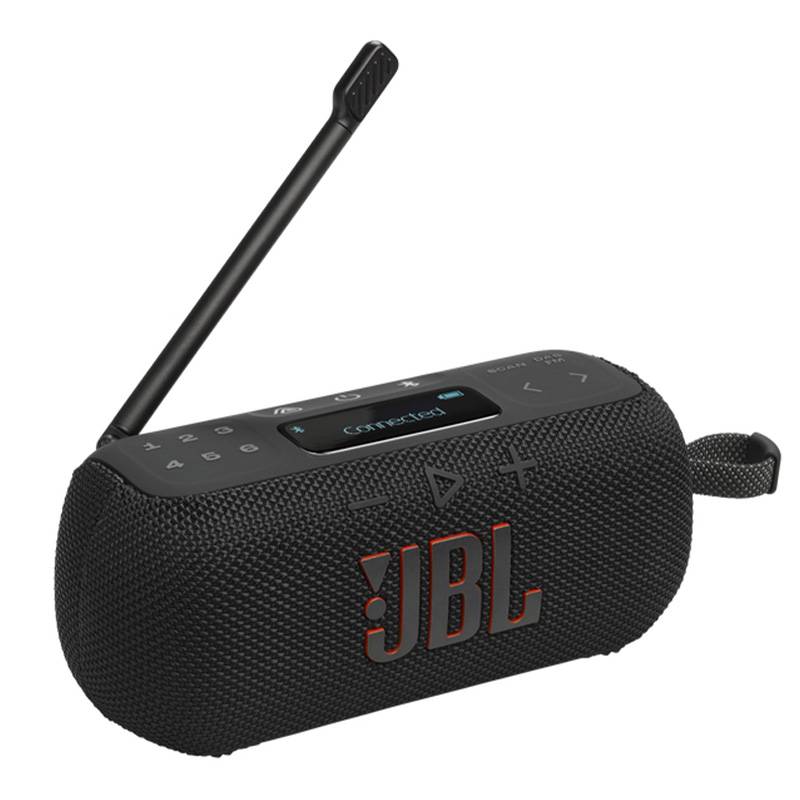 Coluna Portátil JBL Tuner 3, Bluetooth 5.3, Resistente à água e Pó (IP68), Rádio FM/DAB/DAB+, Preta