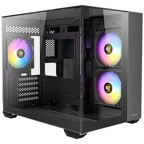 Caixa Micro-ATX Antec CX600M Trio ARGB Mini Tower Tempered Glass Preta