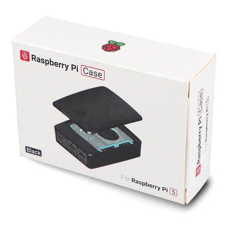 Caixa Oficial Raspberry Pi para Raspberry Pi 5 Preta/Cinzenta (SC1160 ...