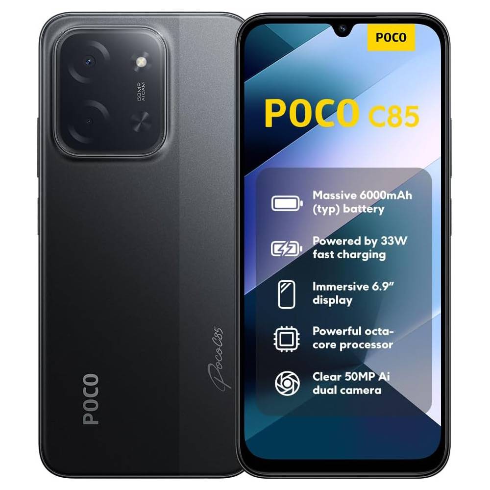 Poco c85 6GB/128GB SIMフリー　ブラック Poco c85 6GB/128GB SIMフリー ブラック POCO C85 4G【スペック】価格