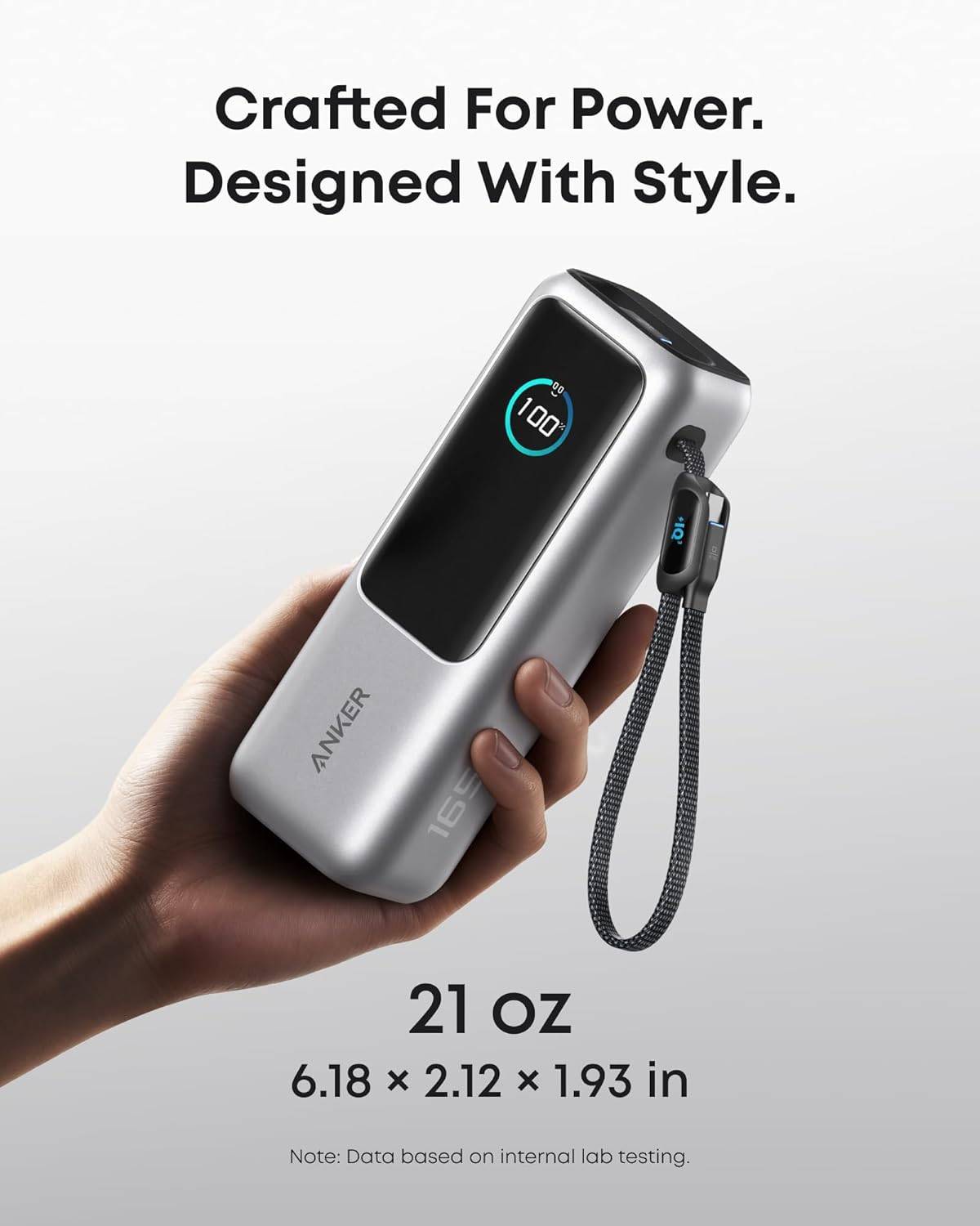 S*x様 Anker Power Bank 25000mAh 165W Powerbank Anker Laptop Power Bank 25000mAh 165W c/ Cabo Integrado