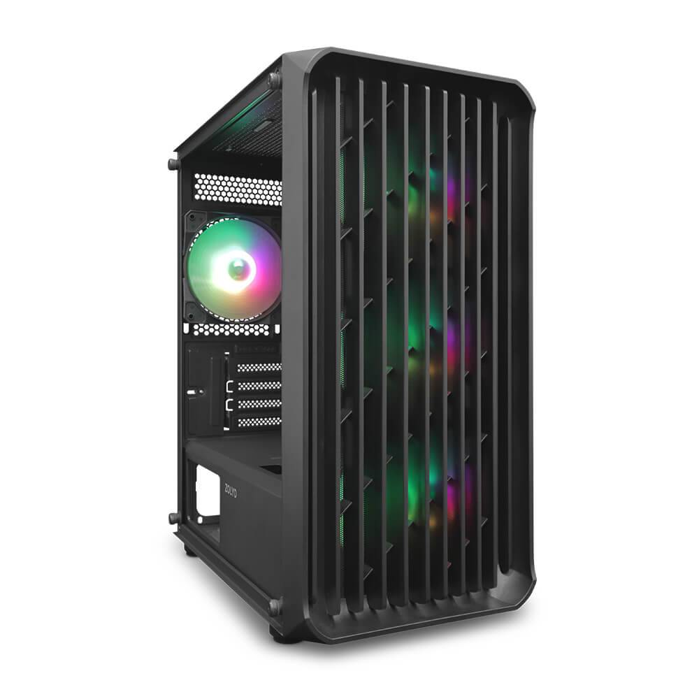 Caixa Micro-ATX Zolyd Vyntrix Tempered Glass ARGB Preta | PCDIGA