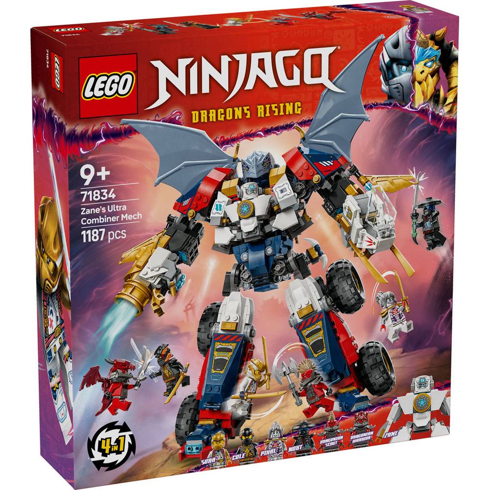 LEGO NINJAGO: Robô Ultra Combinador do Zane | Idades 9+ | 1187