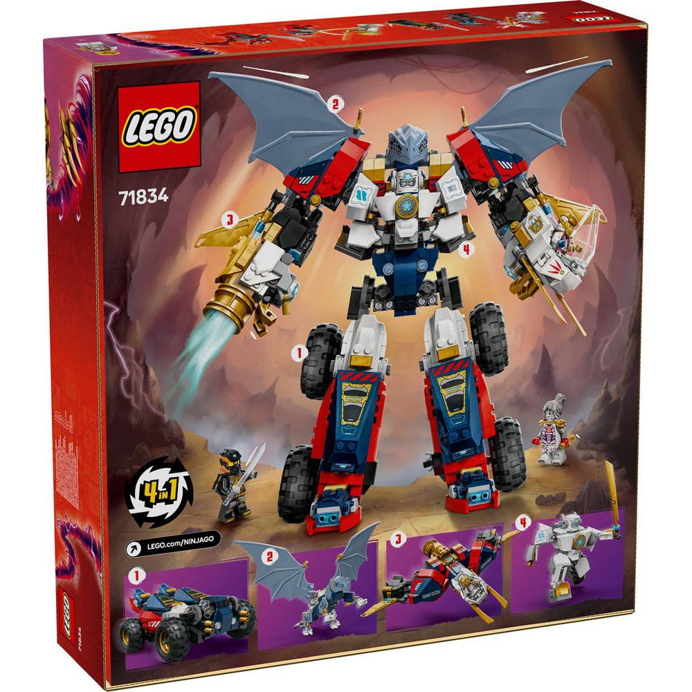 LEGO NINJAGO: Robô Ultra Combinador do Zane | Idades 9+ | 1187