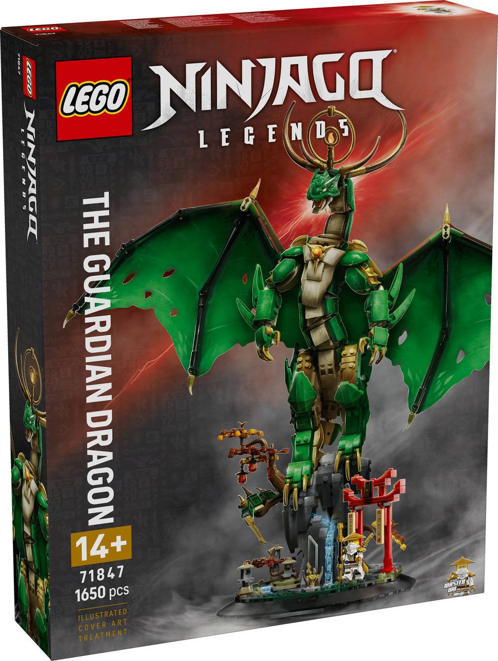 G-DRAGON セレクト LEGO NINJAGO: O Dragão Guardião | Idades 14+ | 1650 Peças | Item