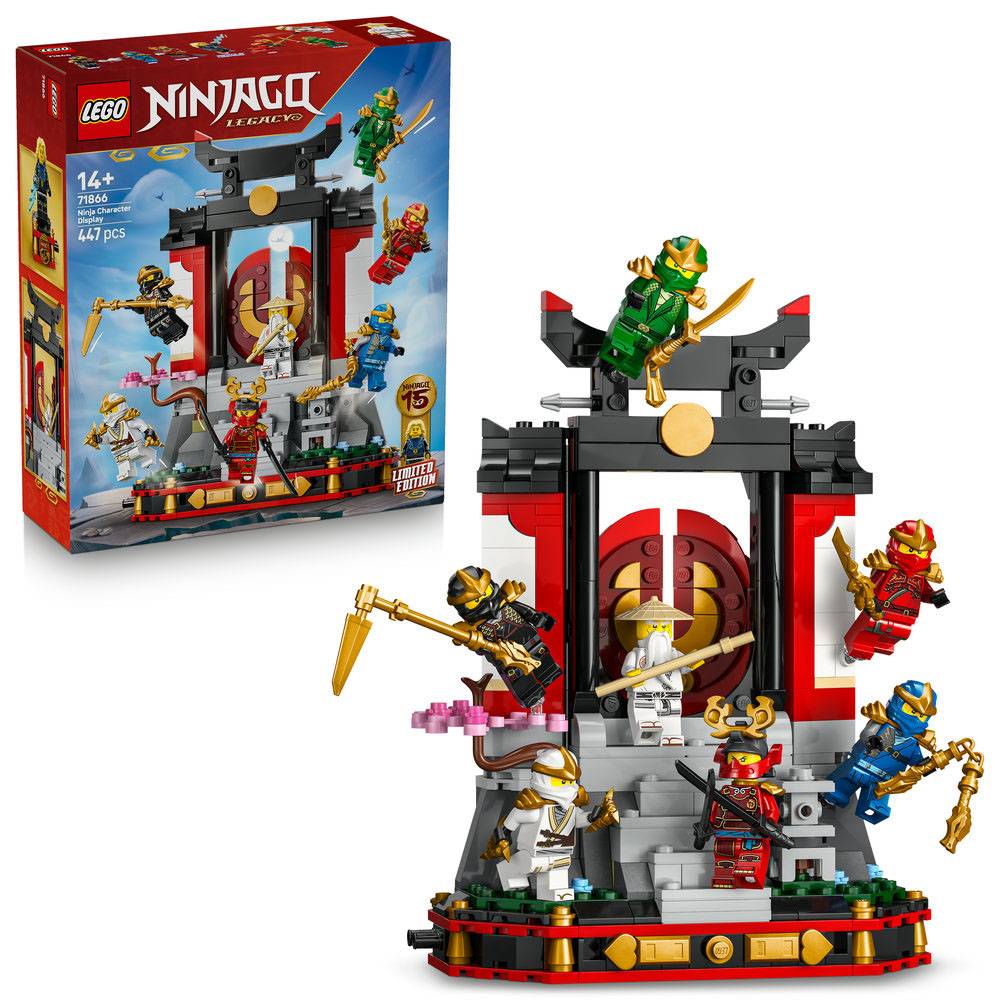 LEGO NINJAGO: Exposição de Personagens Ninja | Idades 14+ | 447 Peças | Item 71866
