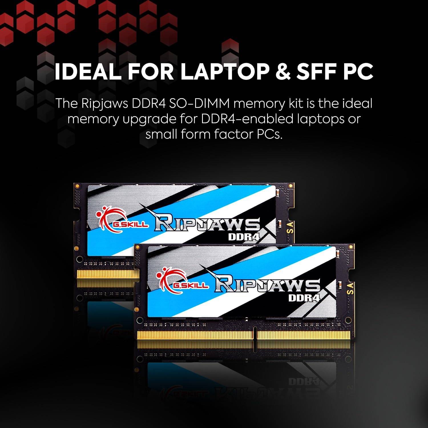 Memória RAM SO-DIMM G.SKILL Ripjaws 16GB (2x8GB) DDR4-3200MHz CL22
