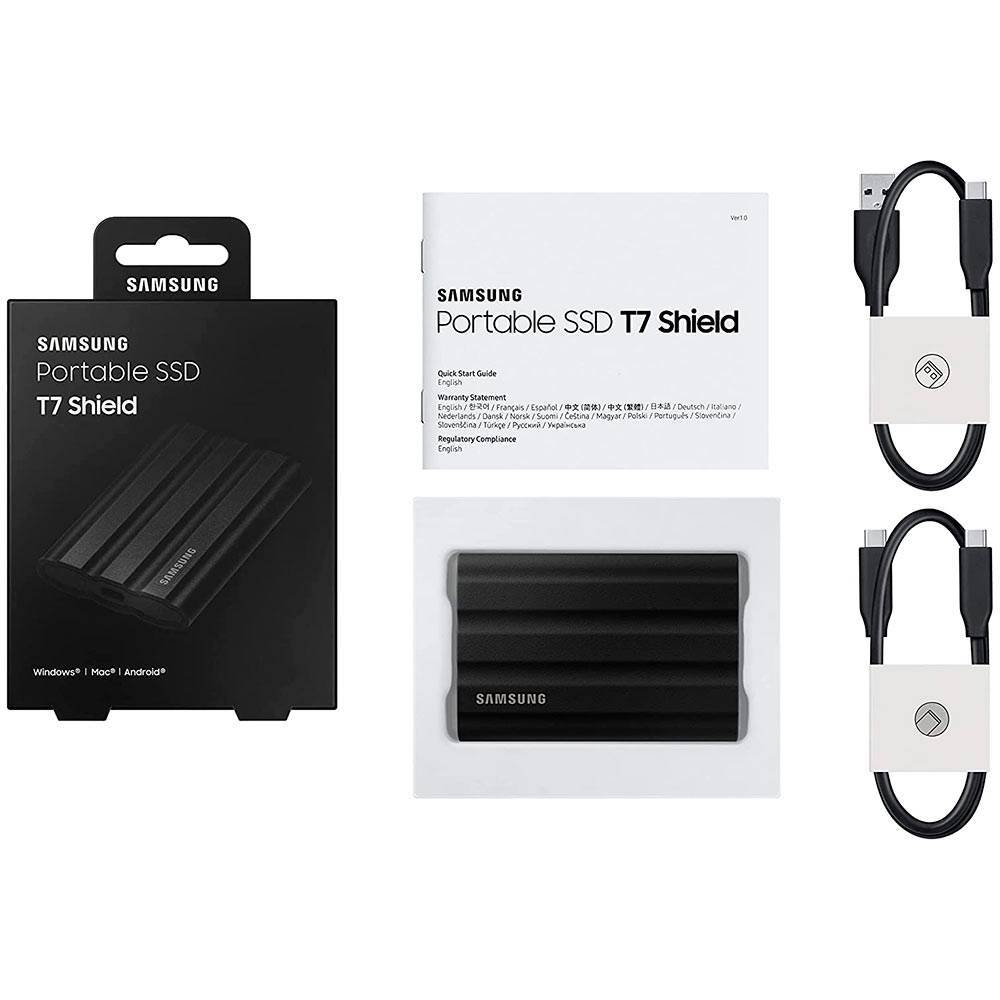 SSD Externo Samsung T7 Shield 4TB USB 3.2 Gen 2 Type-C Preto | PCDIGA