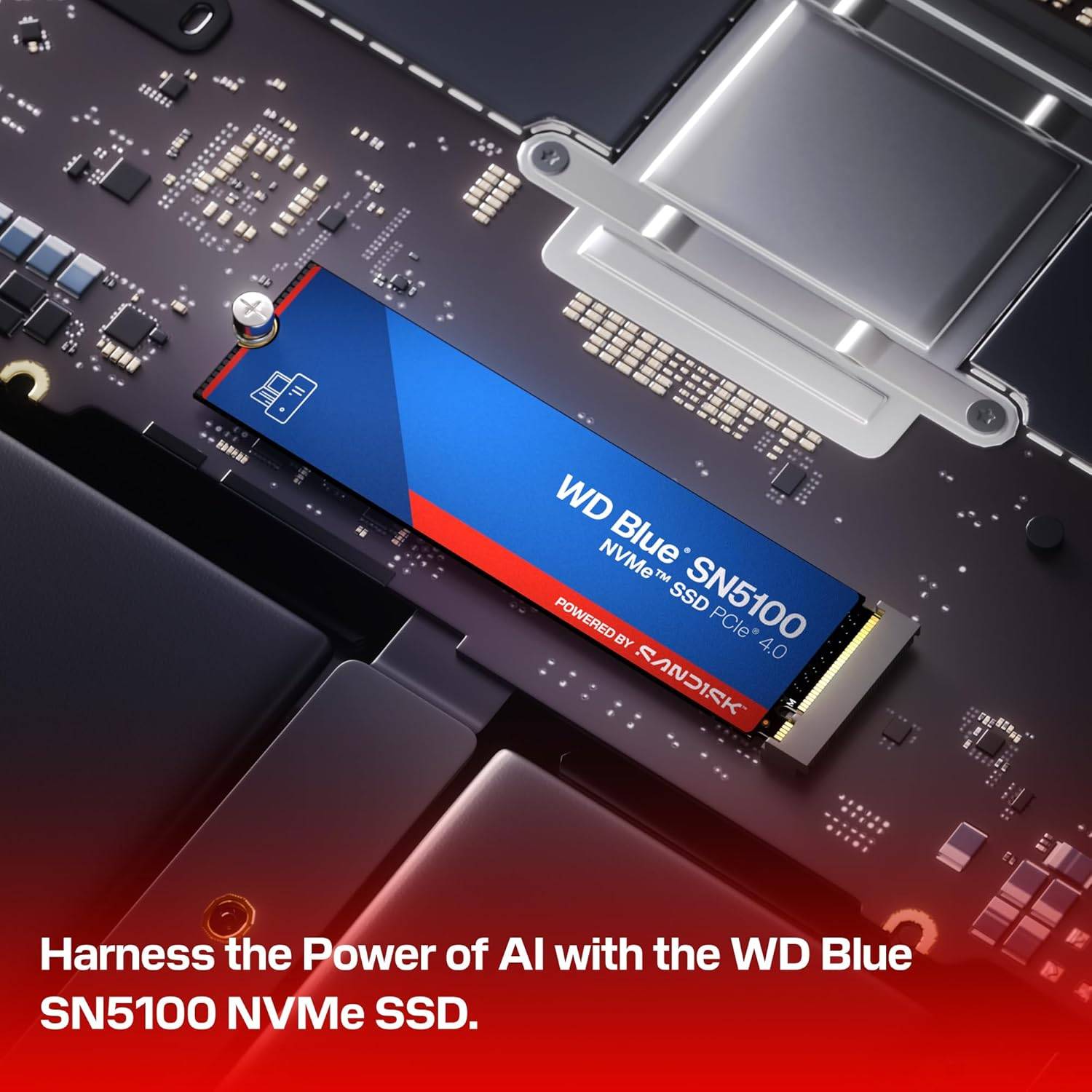 SSD M.2 2280 SANDISK WD Blue SN5100 4TB QLC NAND NVMe PCIe Gen 4.0
