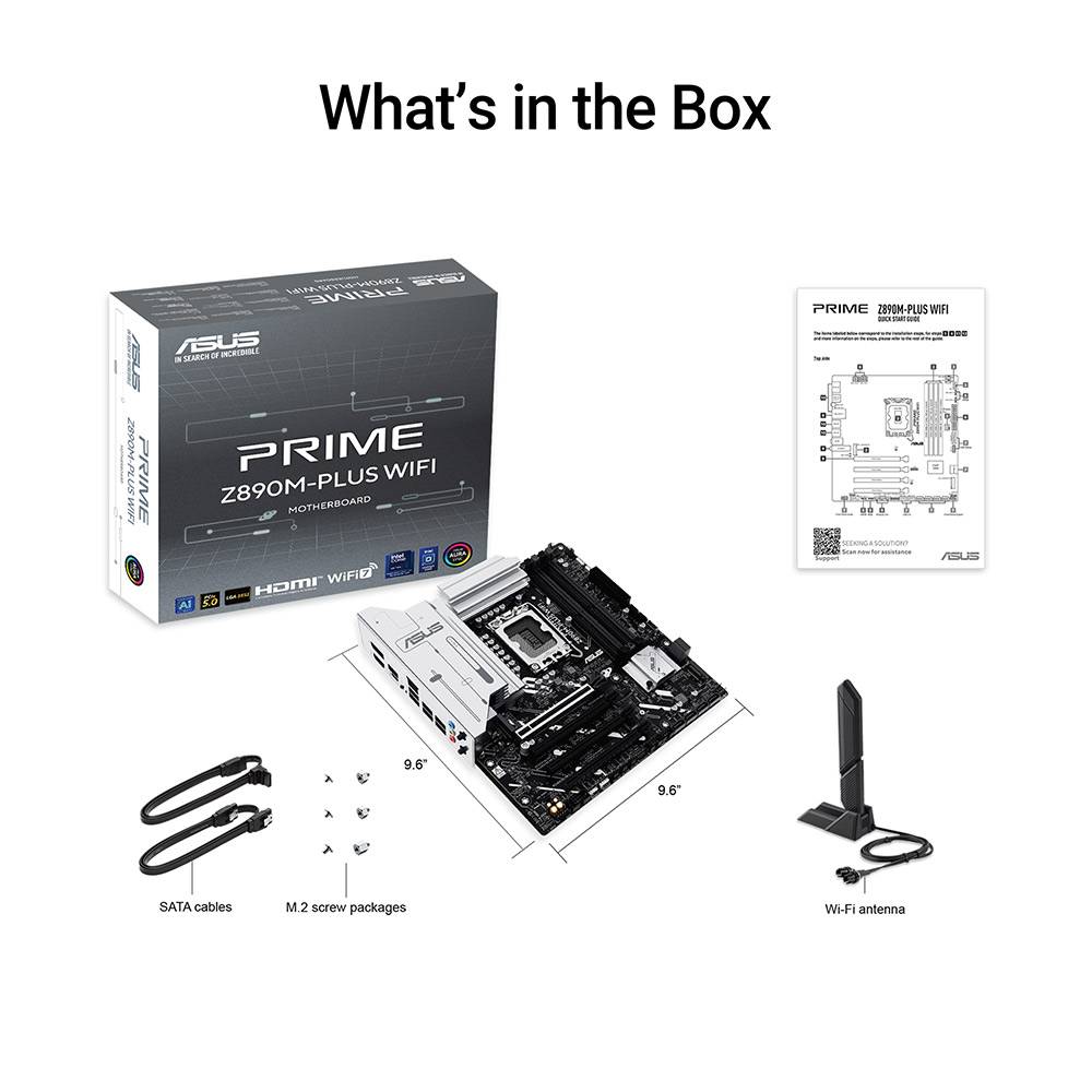Motherboard Micro-ATX Asus Prime Z890M-Plus WiFi Skt1851 | PCDIGA