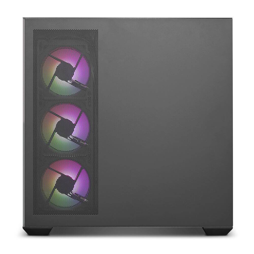 Caixa ATX Zolyd Rivexa Tempered Glass ARGB Preta | PCDIGA