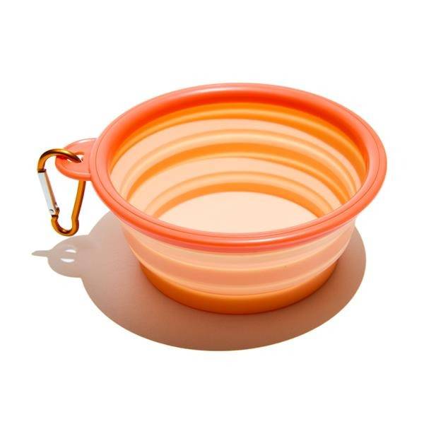 Bebedouro Dobravel para Cães Muitomas Pessego