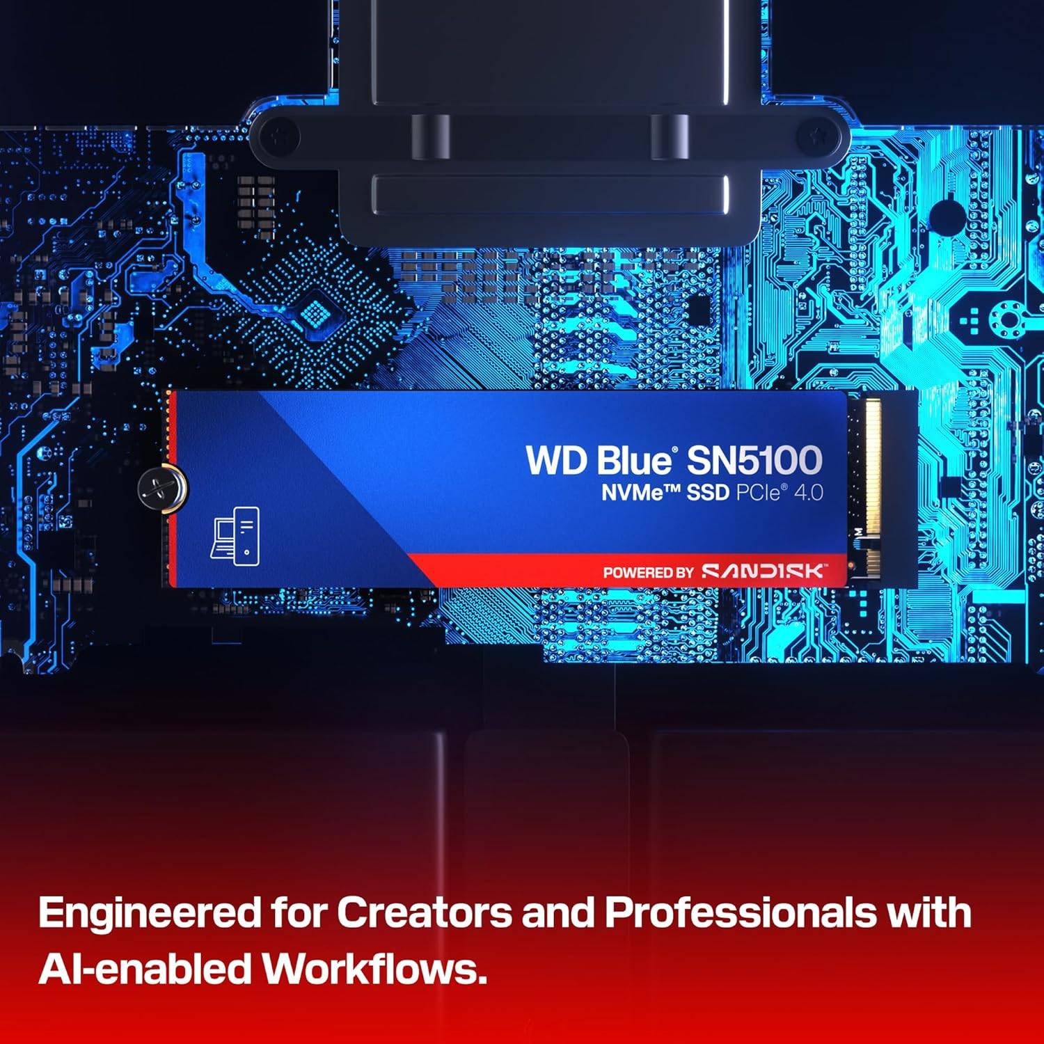 SSD M.2 2280 SANDISK WD Blue SN5100 4TB QLC NAND NVMe PCIe Gen 4.0