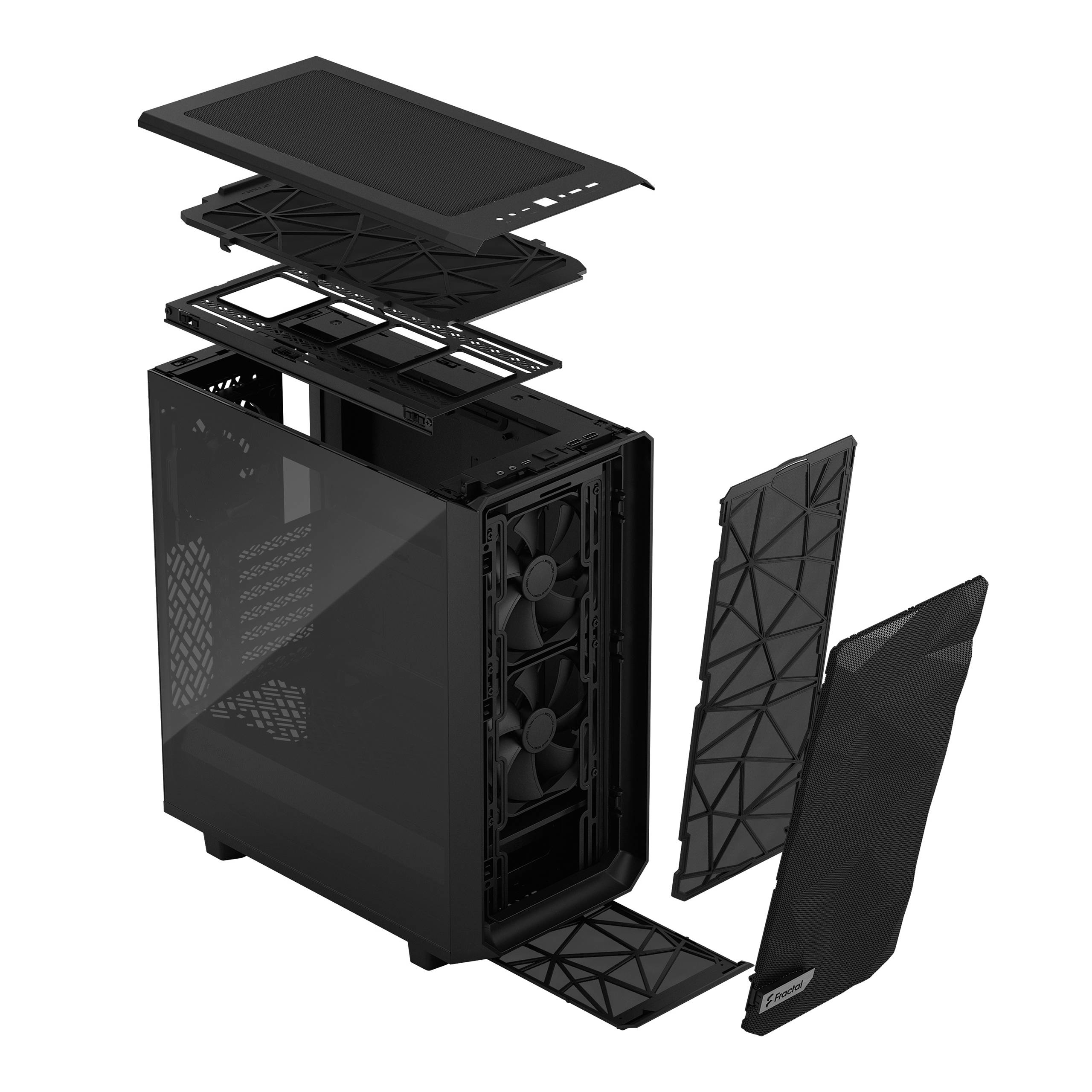 Caixa ATX Fractal Design Meshify 2 Compact Black TG Light Tint
