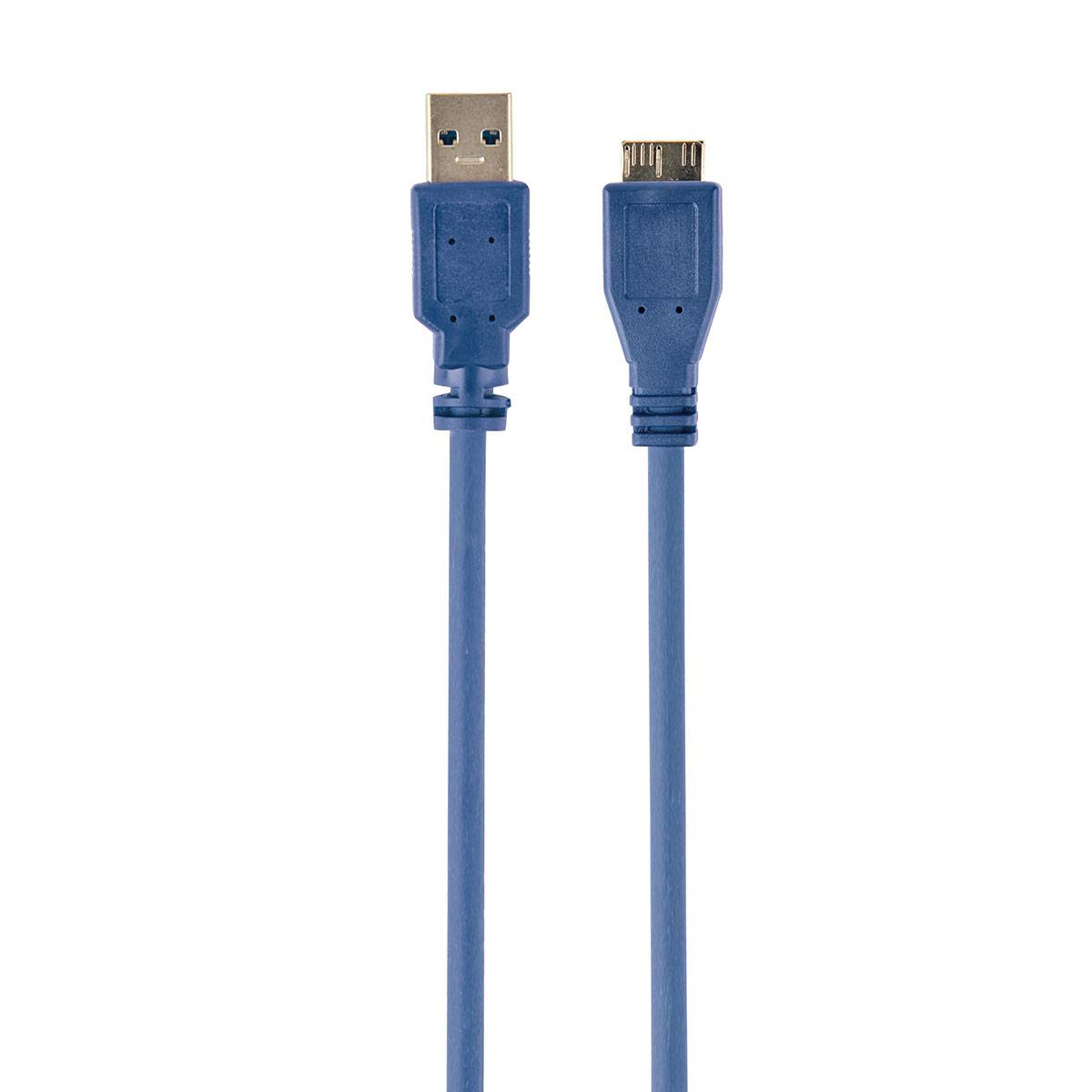 Cabo Gembird CCP-mUSB3-AMBM-0.5M USB-A p/ USB Micro-B 0.5m Azul