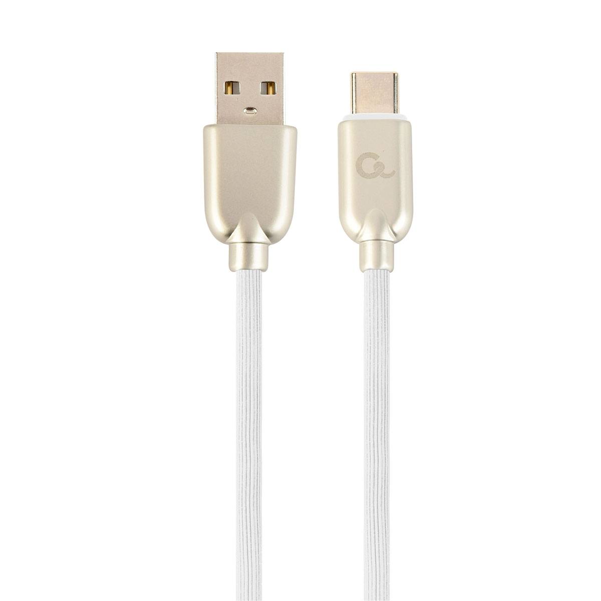 Cabo Gembird CC-USB2R-AMCM-2M-W USB-A p/ USB-C Premium 2m Branco