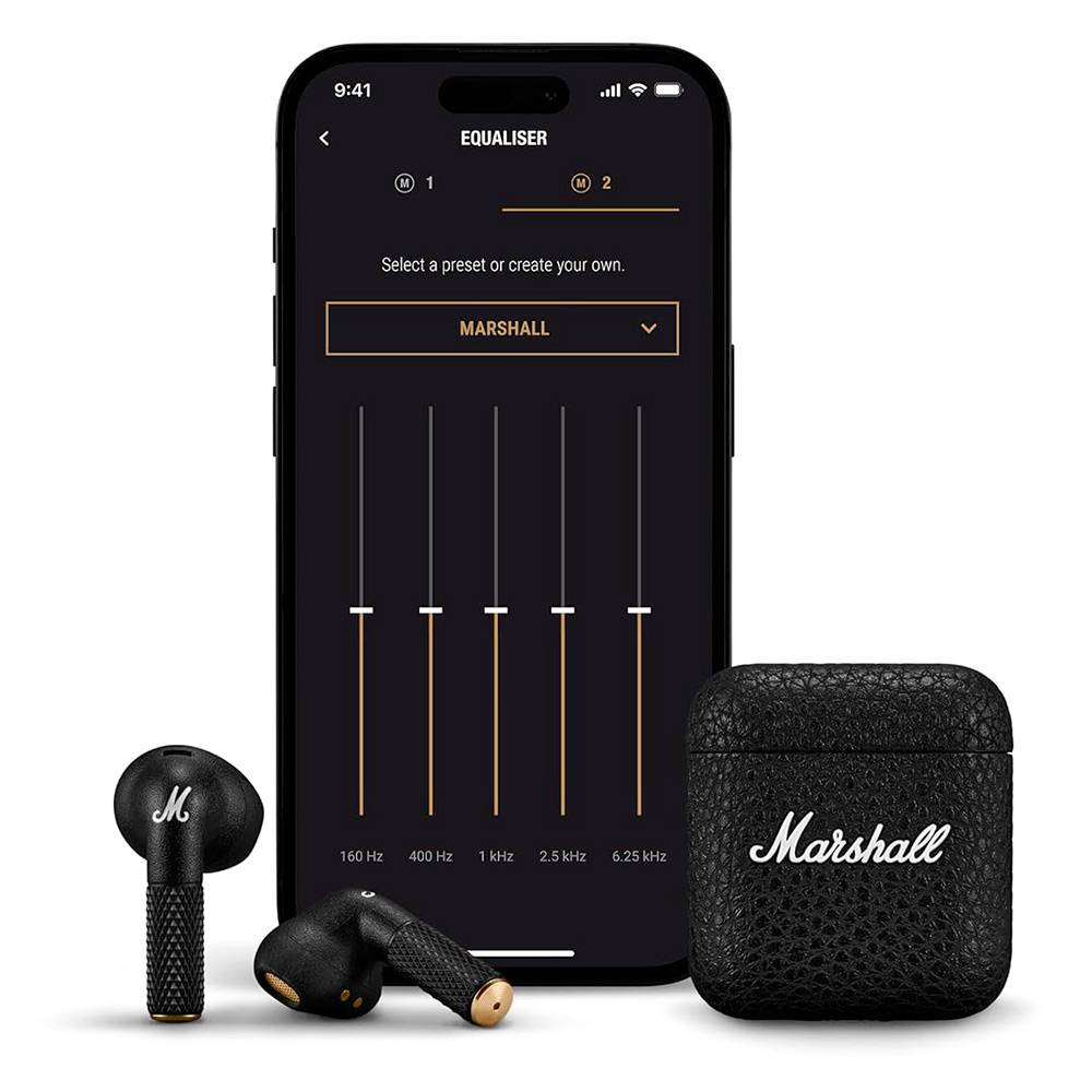 Earbuds Marshall Minor IV True Wireless Stereo Pretos | PCDIGA