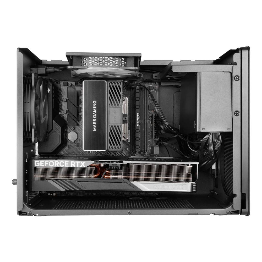 Caixa Micro-ATX Mars Gaming MC-XPRO Professional Compact Preta