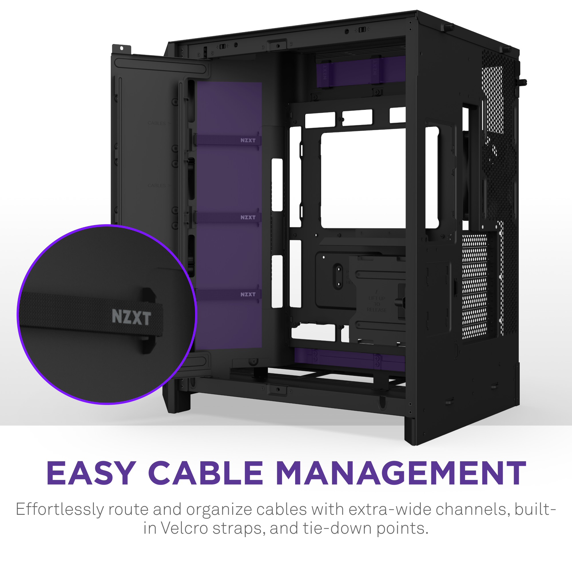 Caixa Extended-ATX NZXT H9 Flow (2025) Tempered Glass Preta | PCDIGA