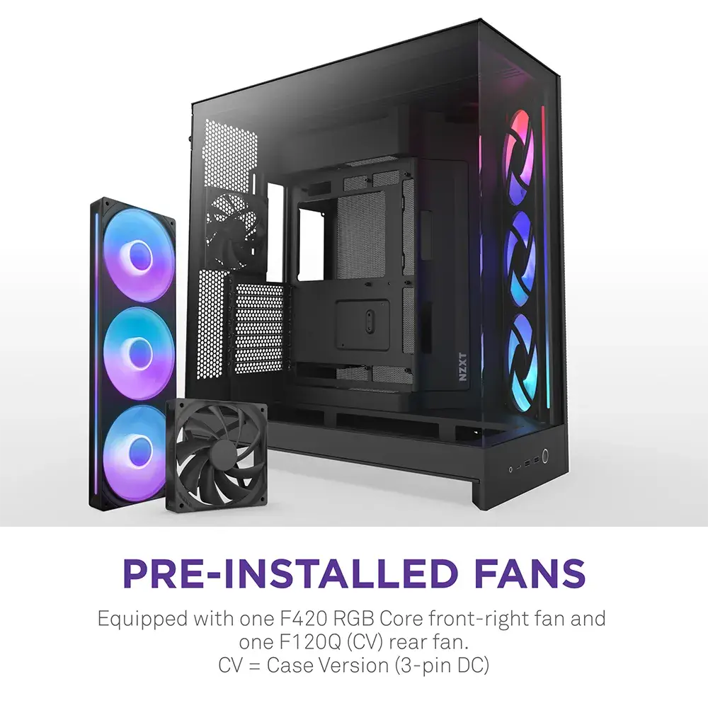 Caixa Extended-ATX NZXT H9 Flow RGB (2025) Tempered Glass