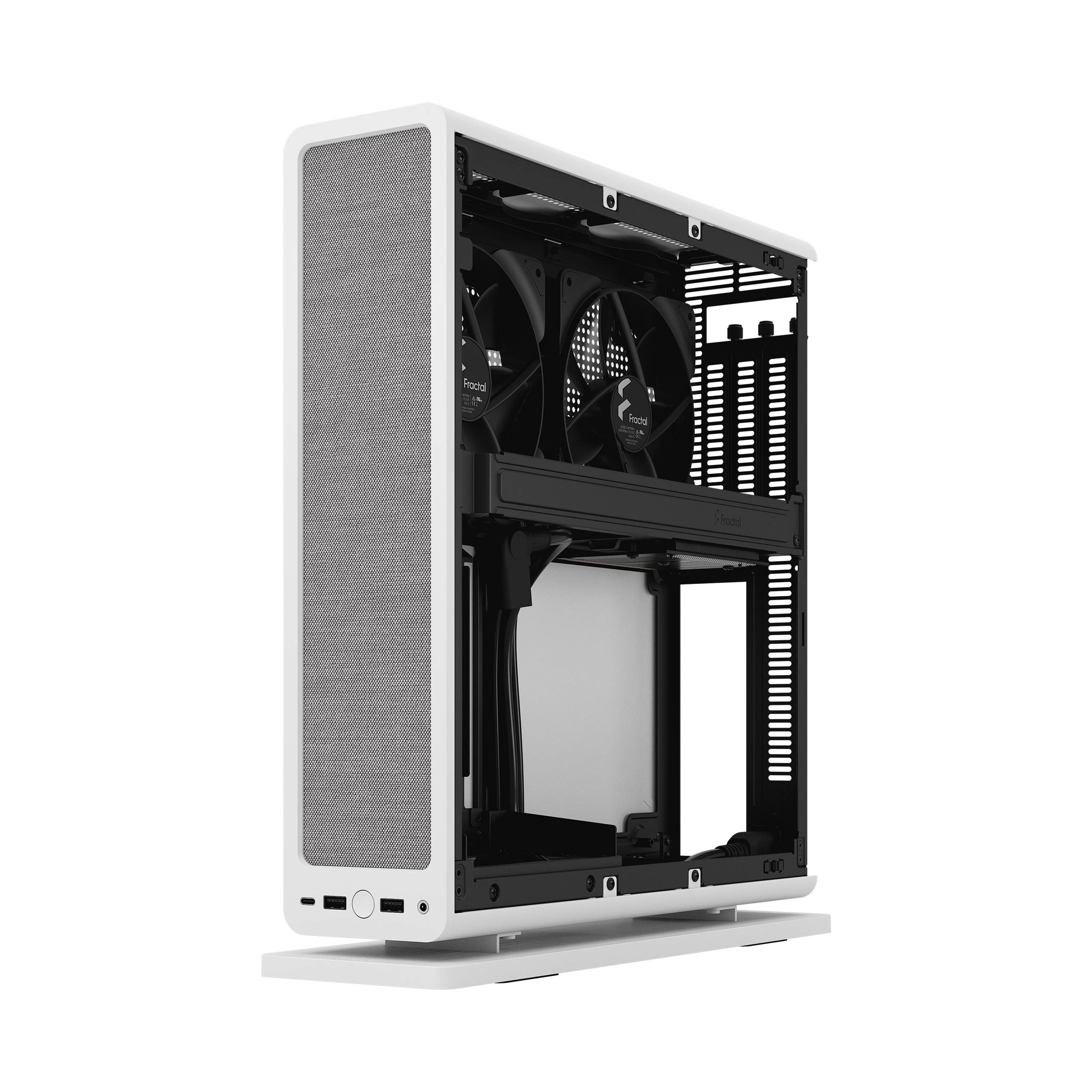 Caixa Mini-ITX Fractal Design Ridge (Riser PCIe 4.0) Branca | PCDIGA