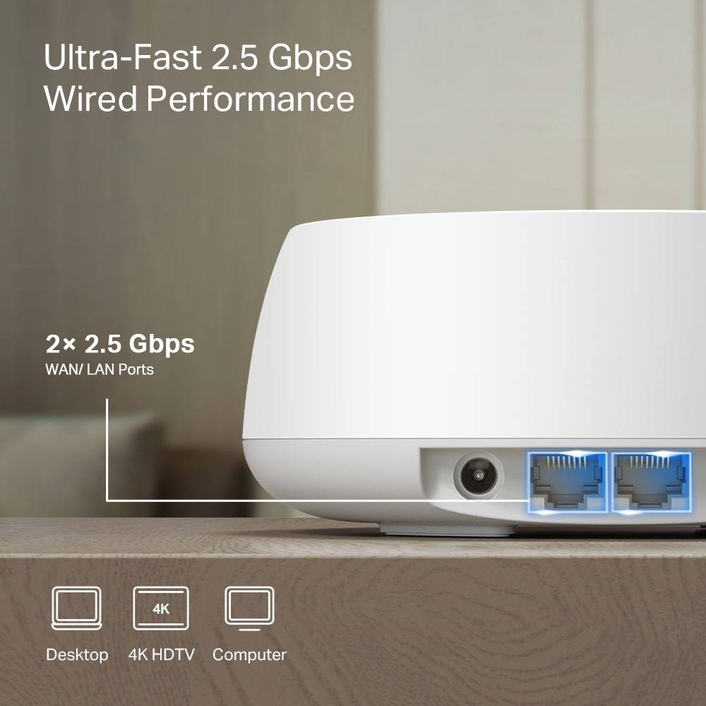 Sistema Mesh TP-Link Deco BE25 BE3600 Dual-Band WiFi 7 2.5GbE