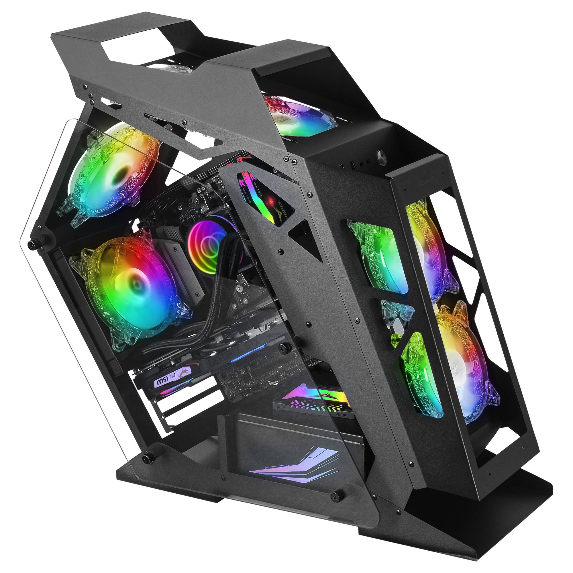 m*c様 Pod Caixa Micro-ATX Mars Gaming MC61 ARGB Premium Compact Tempered