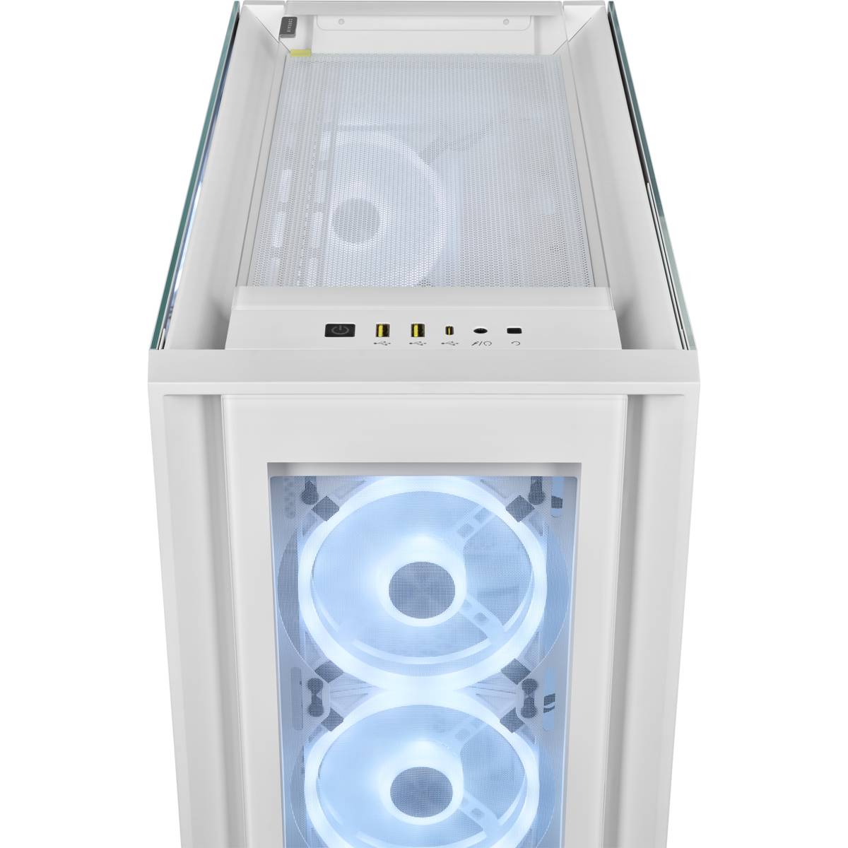 Caixa ATX Corsair iCUE 5000X RGB QL Edition Tempered Glass Branca