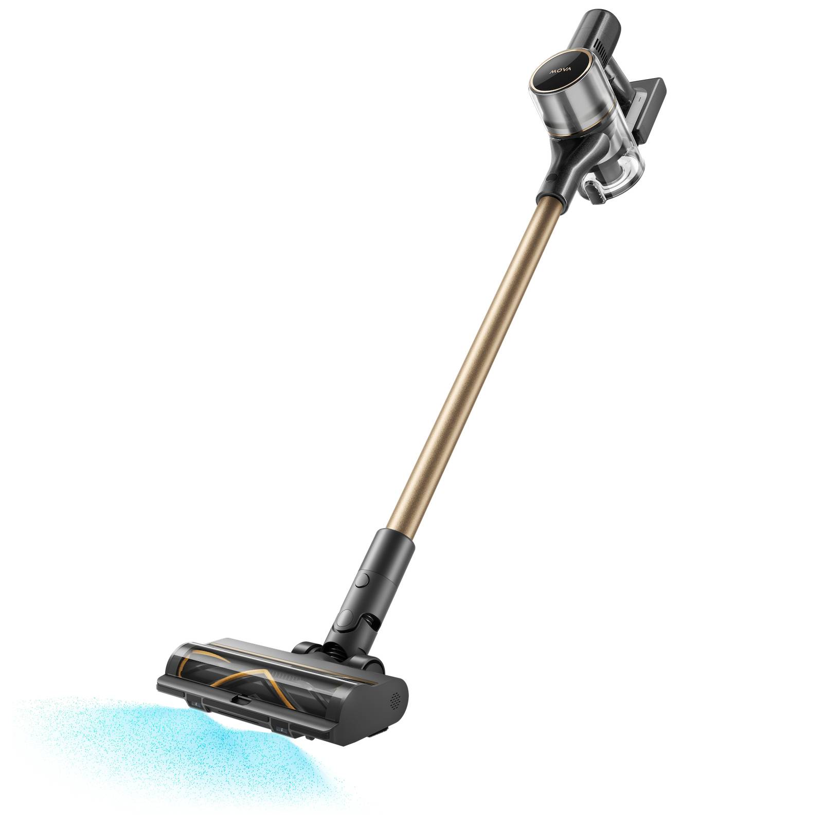 Aspirador Vertical Mova S5 Sense 190AW 27000Pa Preto/Dourado