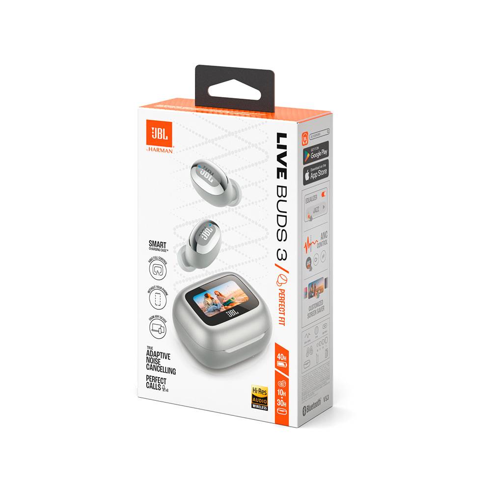 Earbuds JBL Live Buds 3 ANC True Wireless Silver | PCDIGA
