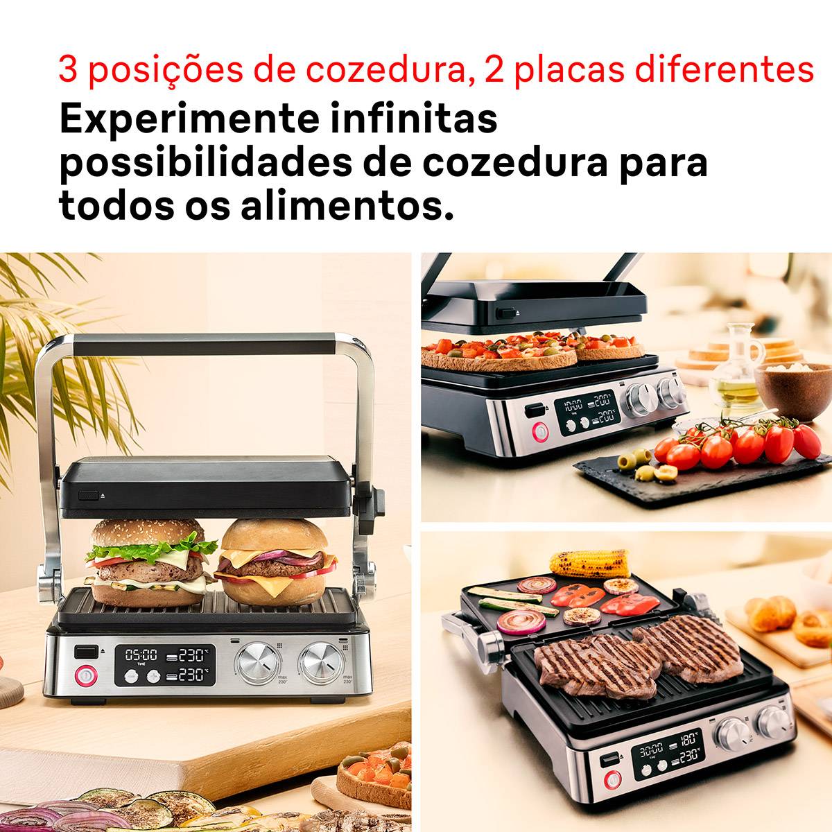 Grelhador Braun MultiGrill 7 CG 7040 2000W Preto/Aço Inoxidável
